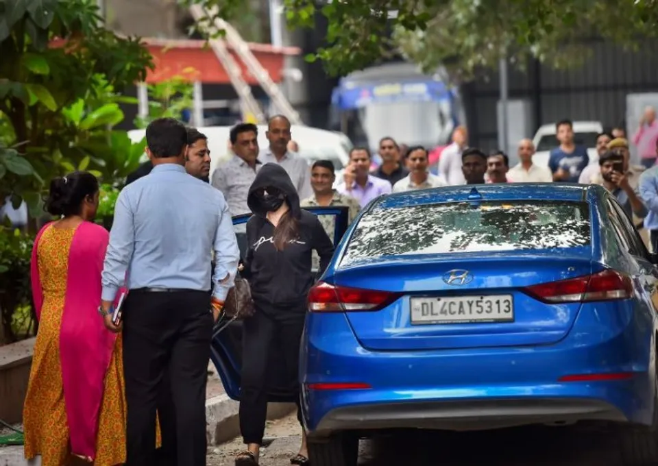 Bollywood actress Nora Fatehi arrives in Economic Offences Wing for questioning in an extortion case linked to jailed conman, in New Delhi
