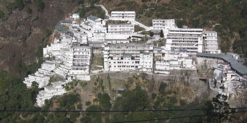 Bird eye view of Mata Vaishno  Devi
