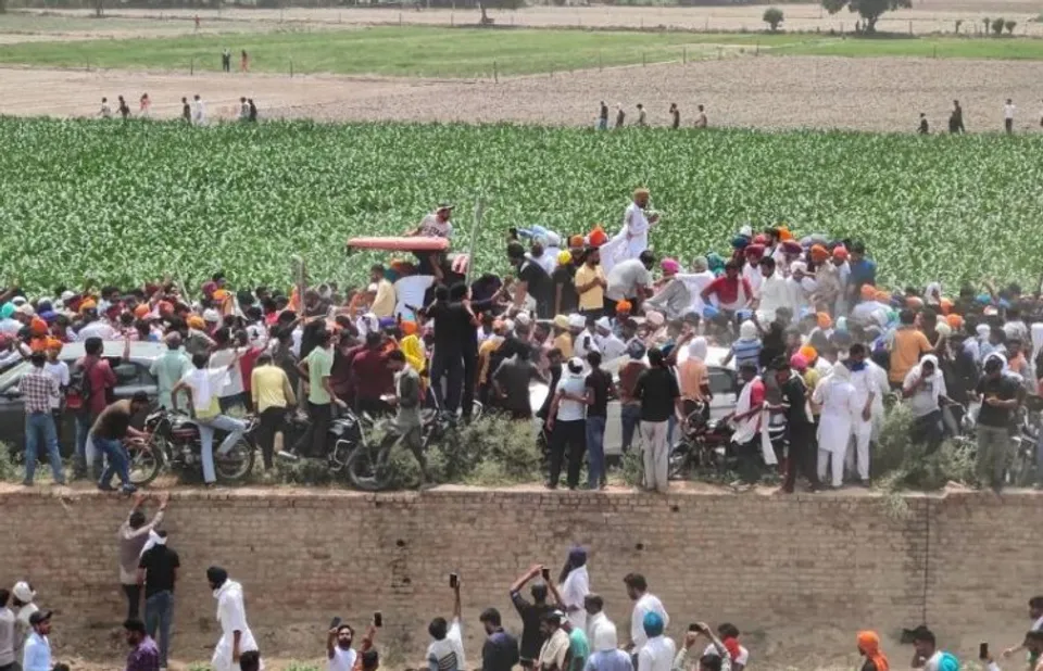 Visual from Sidhu Moosewala's funeral procession
