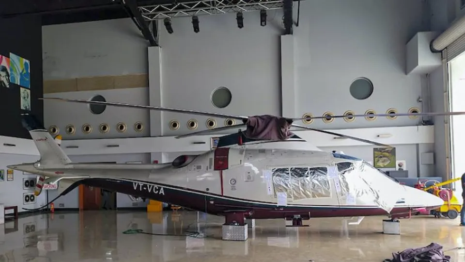 AgustaWestland helicopter siezed from Pune premises of builder Avinash Bhosale on Saturday