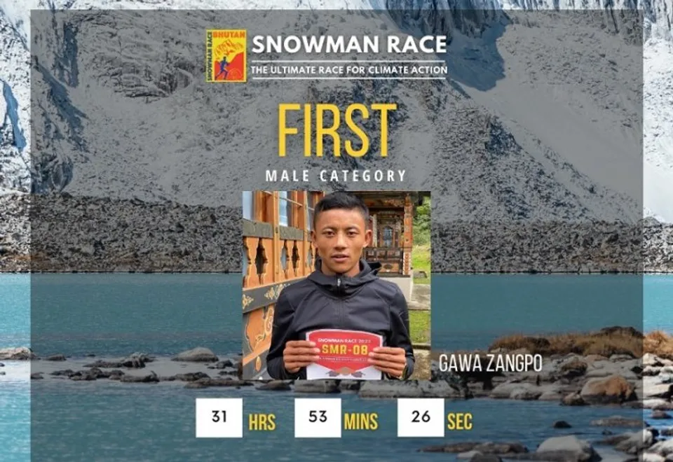 Snowman race winner