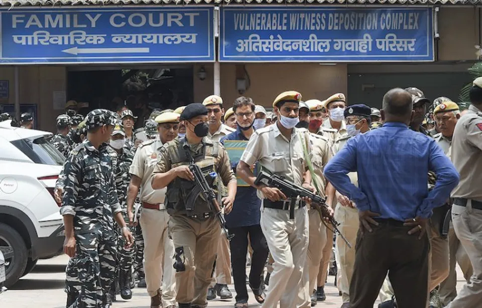 Yasin Malik inside Patiala House court in Delhi