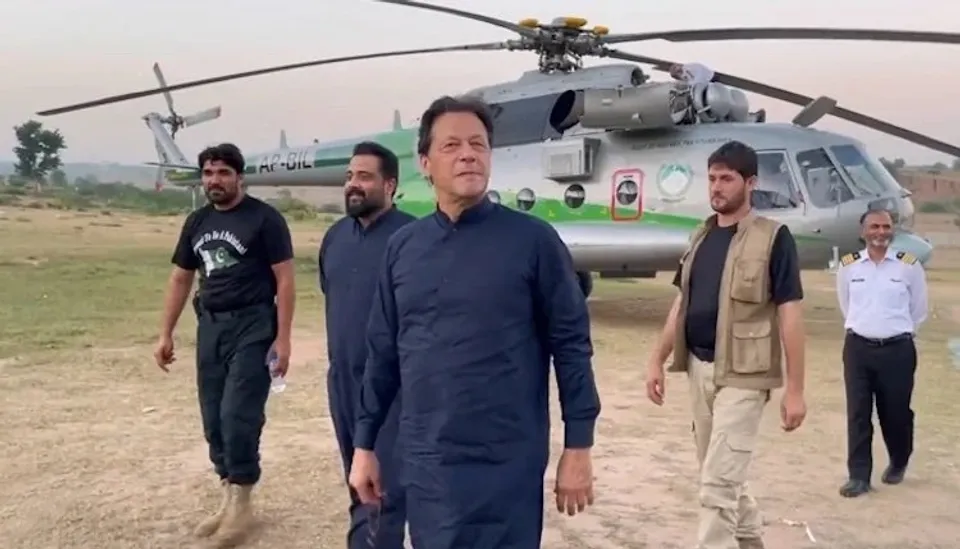 Imran Khan's helicopter makes emergency landing in Rawalpindi due to technical snag