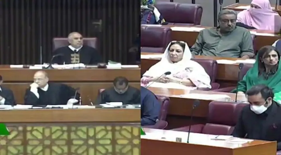 Parliament's crucial session to decide PM Imran's fate resumes after long adjournment