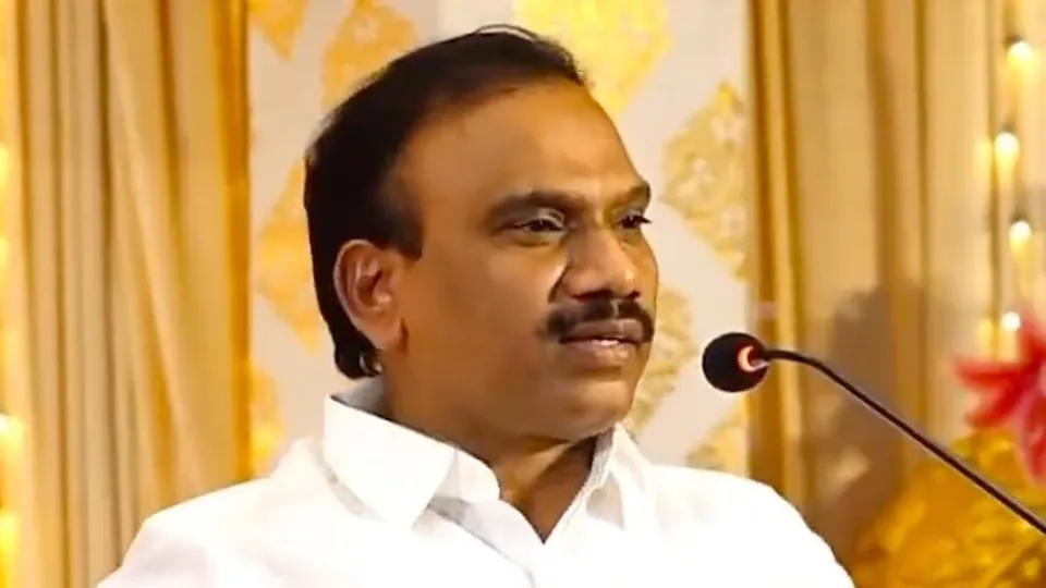 Videograb of DMK leader A Raja's speech insulting Hindus