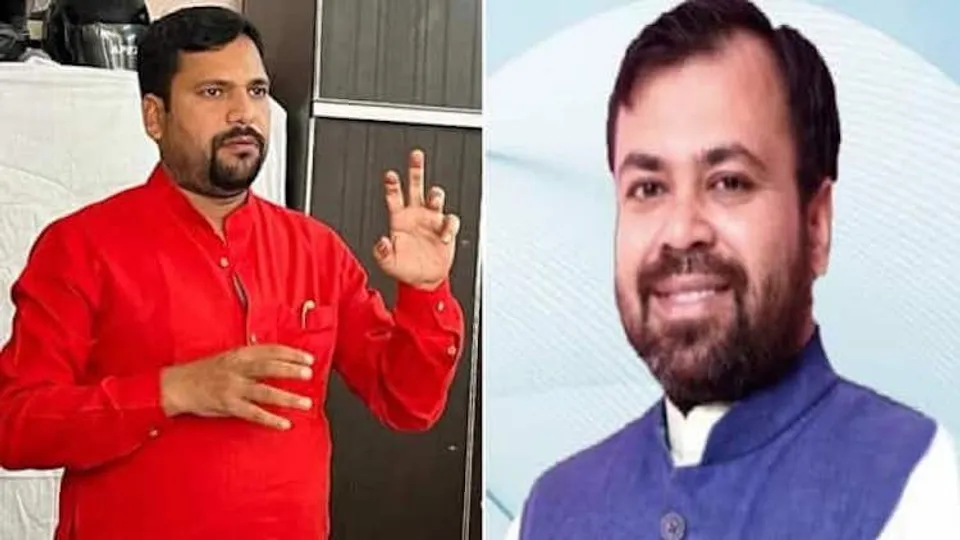 (Left) Sanjeev Jha and Akhilesh Pati Tripathi (Right)