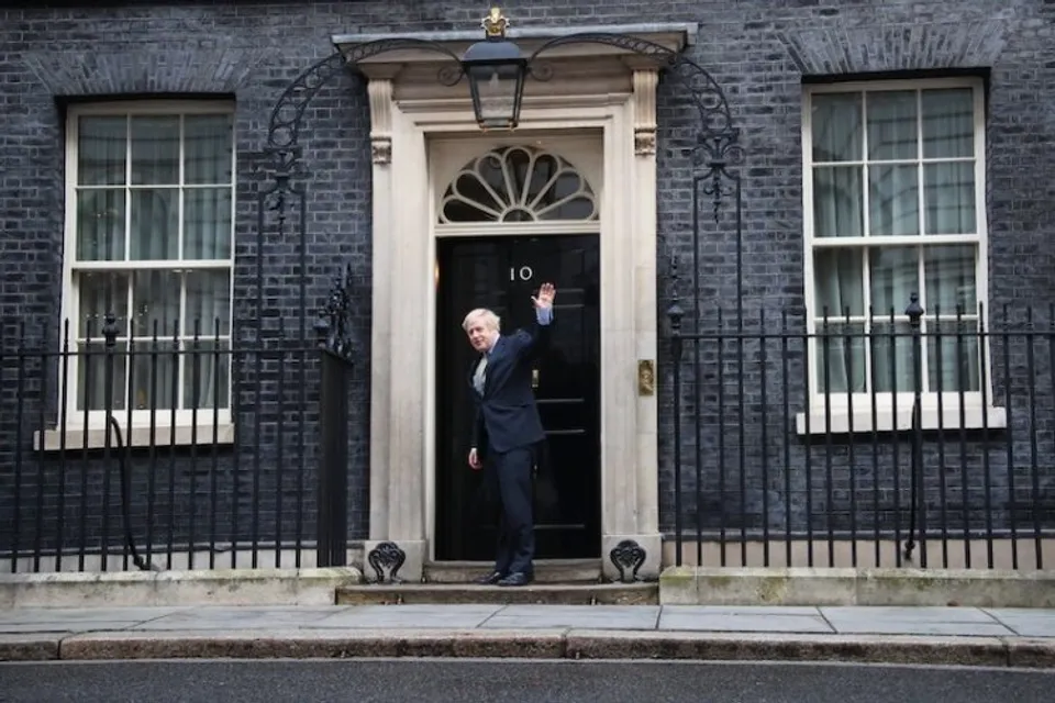 Outgoing Prime Minister Boris Johnson at 10 Downing Street (File photo)