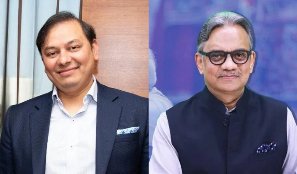 (Left) Pranav Adani and Sanjay Pugalia (Right)