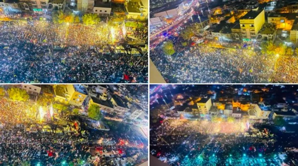 Visuals of protests in Karachi, Pakistan