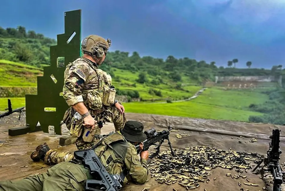 Special Forces troops of the Indian Army and US Army take part in the ongoing joint exercise Vajra Prahar at Bakloh in Himachal Pradesh