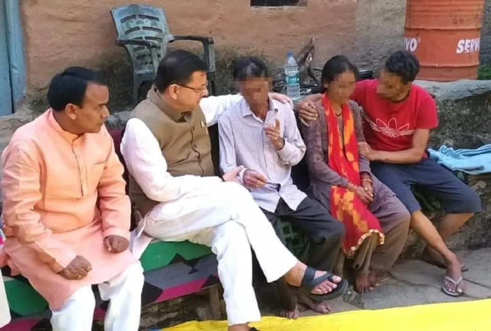 Pushkar Dhami visits Ankita Bhandari's family