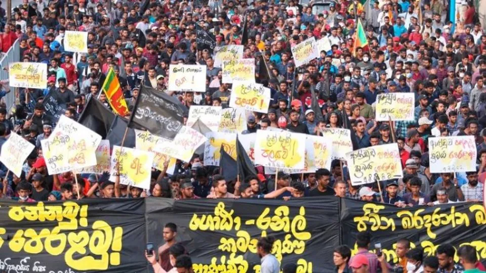 Sri Lankans protests