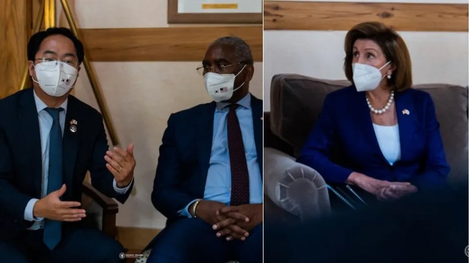 US Speaker Nancy Pelosi meets Soouth Korean leaders on Thursday morning