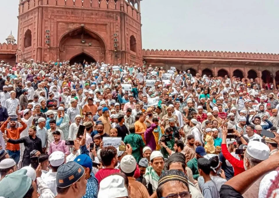 Protests outside Jama Masjid (file photo)