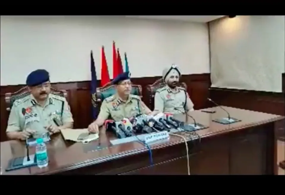 Punjab DGP VK Bhawra during a press conference on Sidhu Moosewala's murder (File photo)
