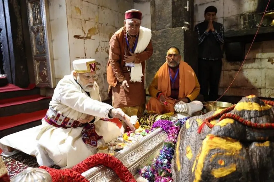 PM Modi in Kedarnath Temple