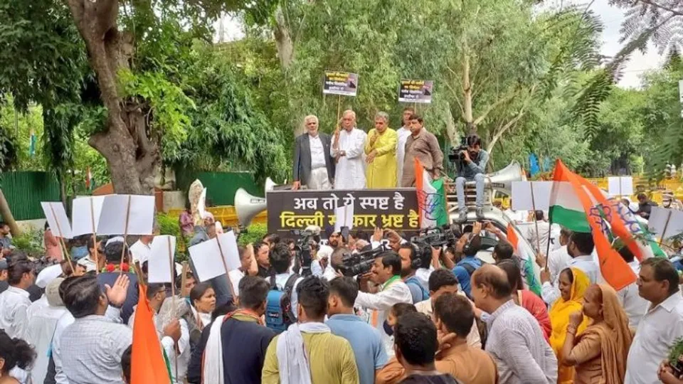 Delhi Congress protest