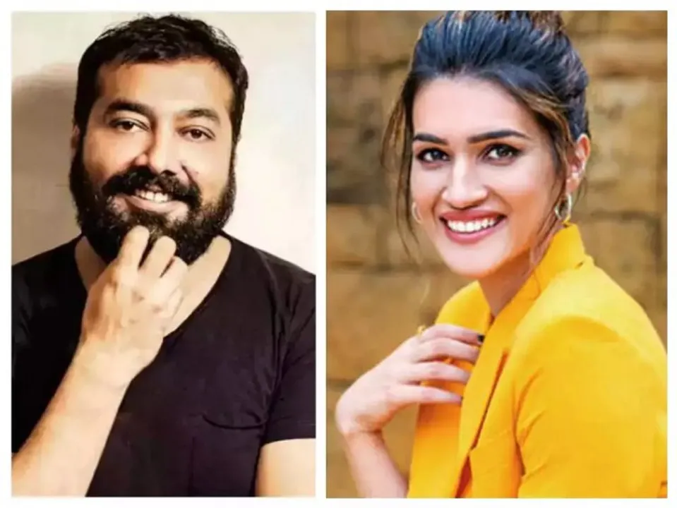 ( left) Anurag Kashyap and Kriti Sanon ( right)