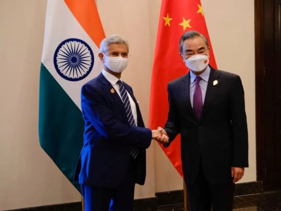 Indian External Affairs Minister S Jaishankar and Chinese counterpart Wang Yi at G20 Foreign Ministers meet in Bali