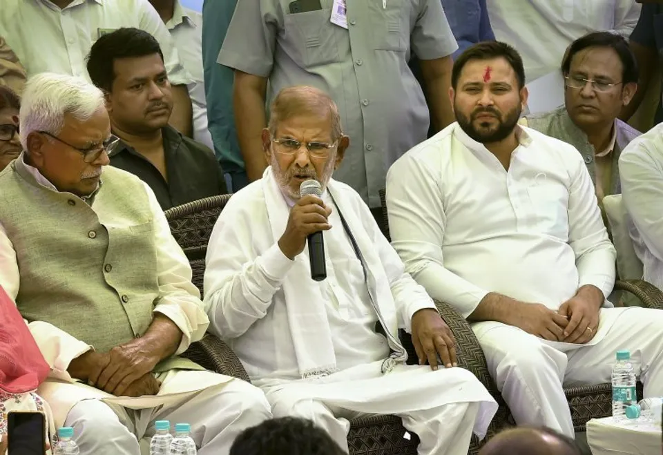 Sharad Yadav with Tejashwi Yadav