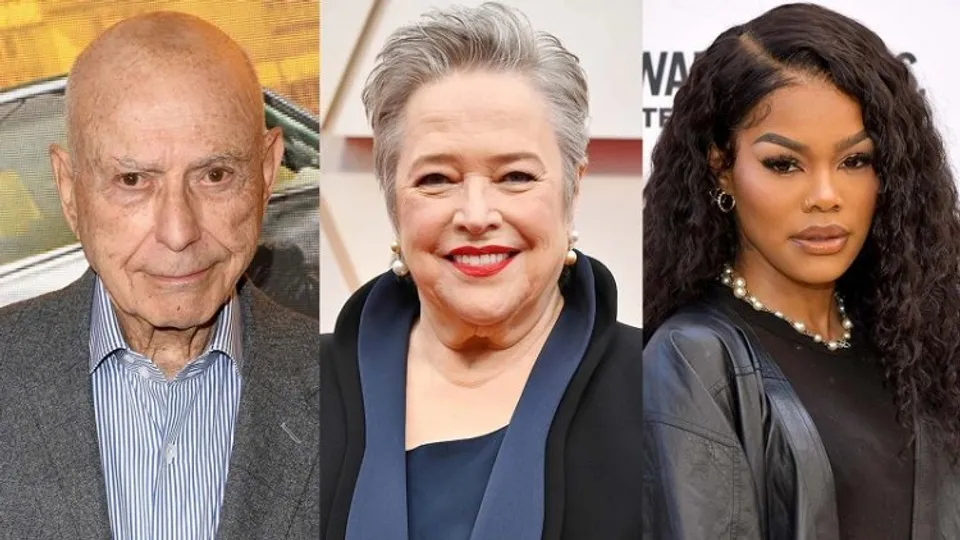 (left to right) Alan Arkin, Kathy Bates and Teyana Taylor (file photo)