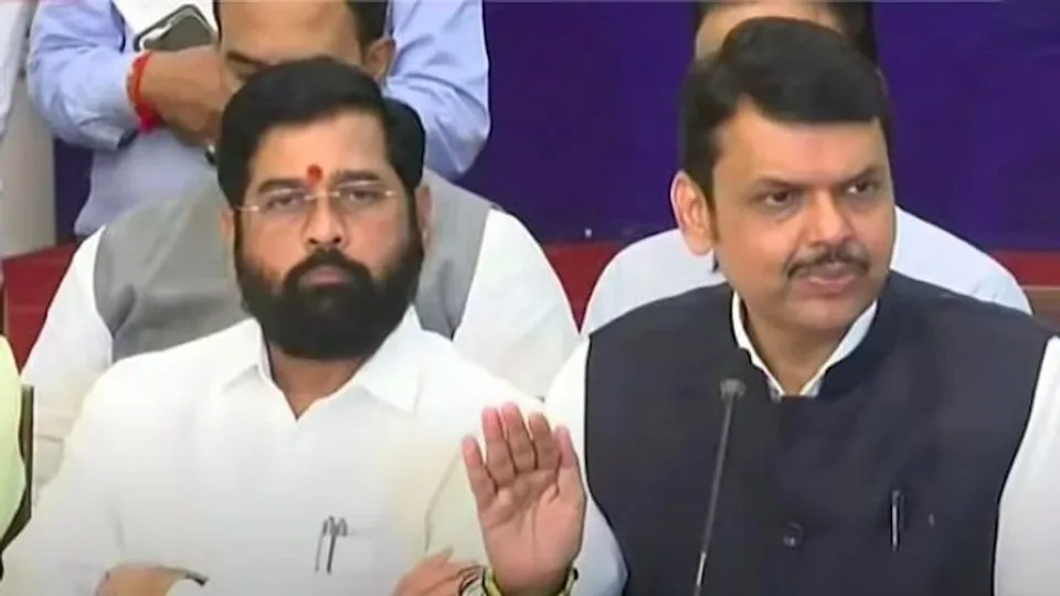 Fadnavis missing at BJP's celebration of return to power in Maharashtra