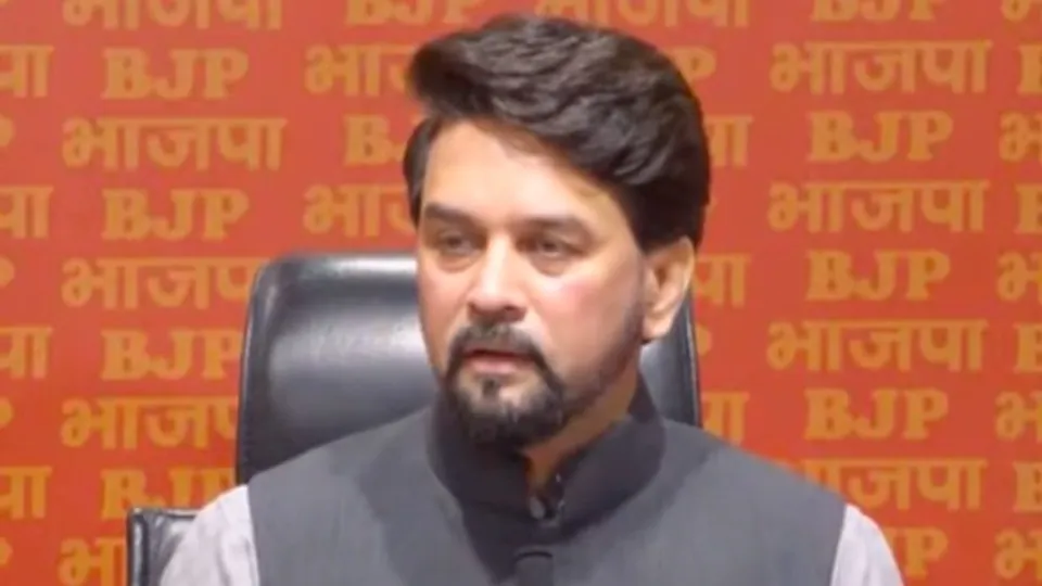 Anurag Thakur's press conference in New Delhi on Saturday