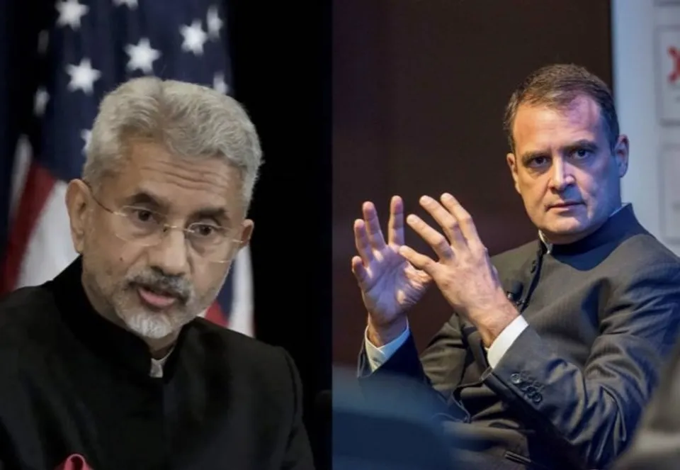 (Left) S Jaishankar and Rahul Gandhi (Right)