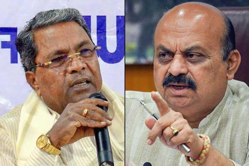(Left) Siddaramaiah and Basavaraj Bommai (Right)