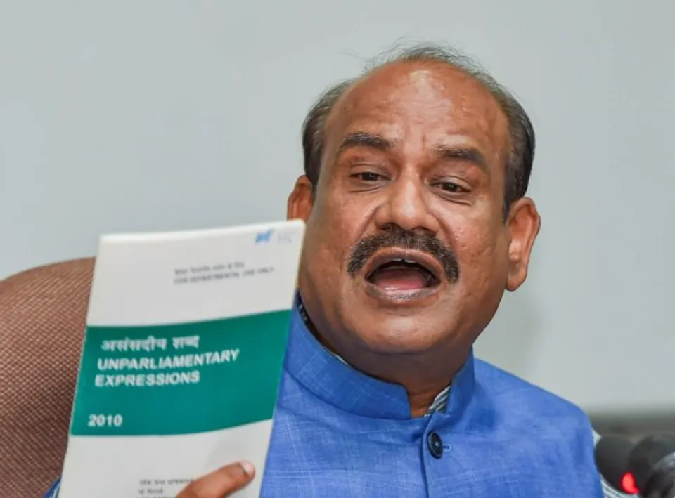  Lok Sabha Speaker Om Birla addresses a press conference, in New Delhi, Thursday, July 14, 2022