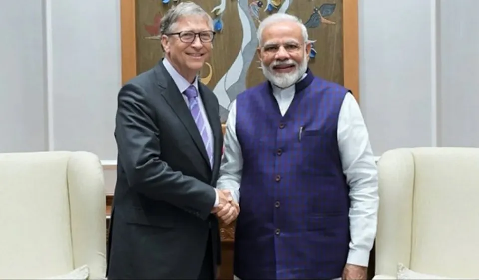 Narendra Modi with Bill Gates (File photo)