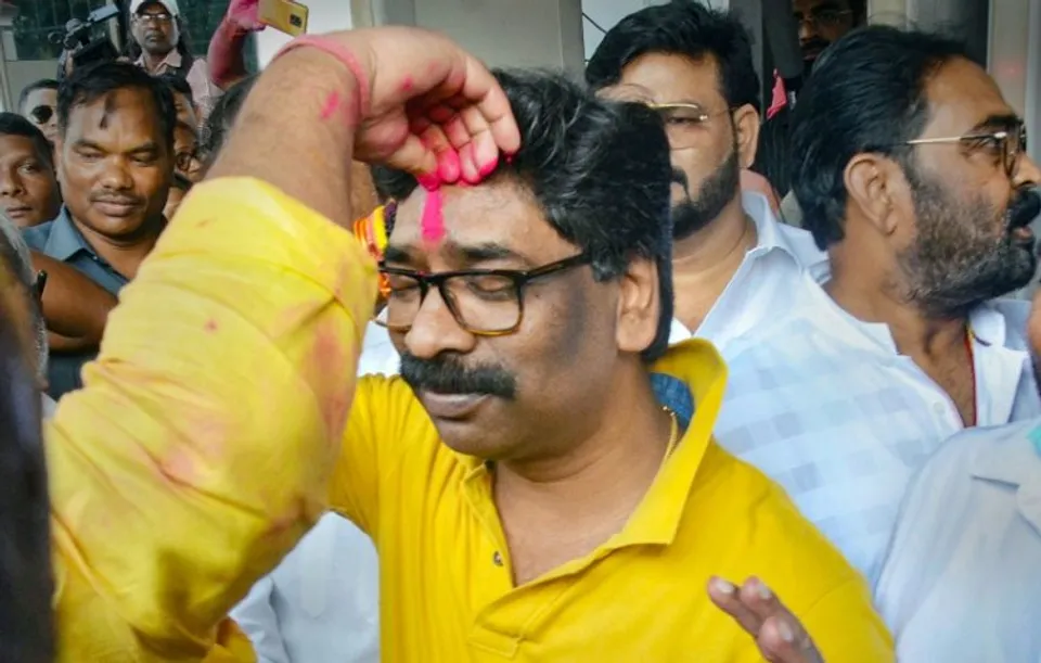 Jharkhand Chief Minister Hemant Soren in an programme in Ranchi on Thrusday