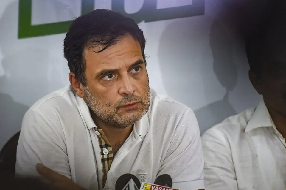 Rahul Gandhi addressing media
