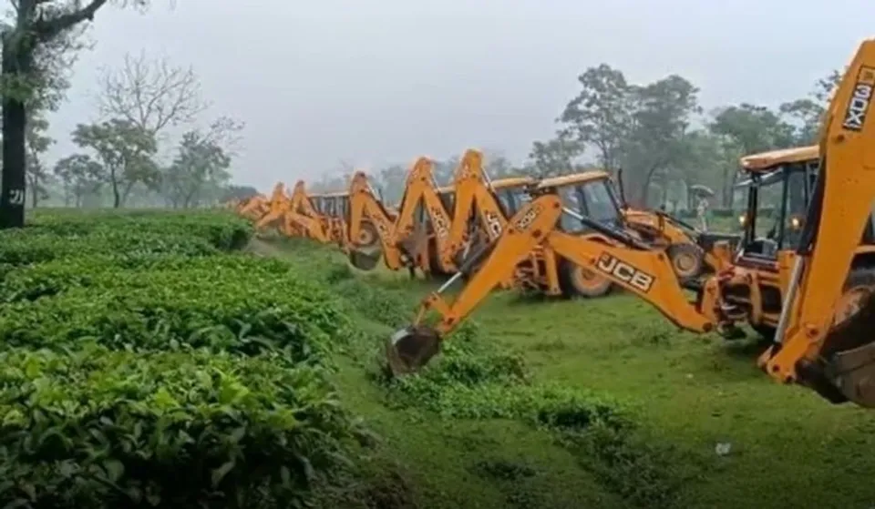 Amid protests, Assam clears tea garden land for greenfield airport in Cachar