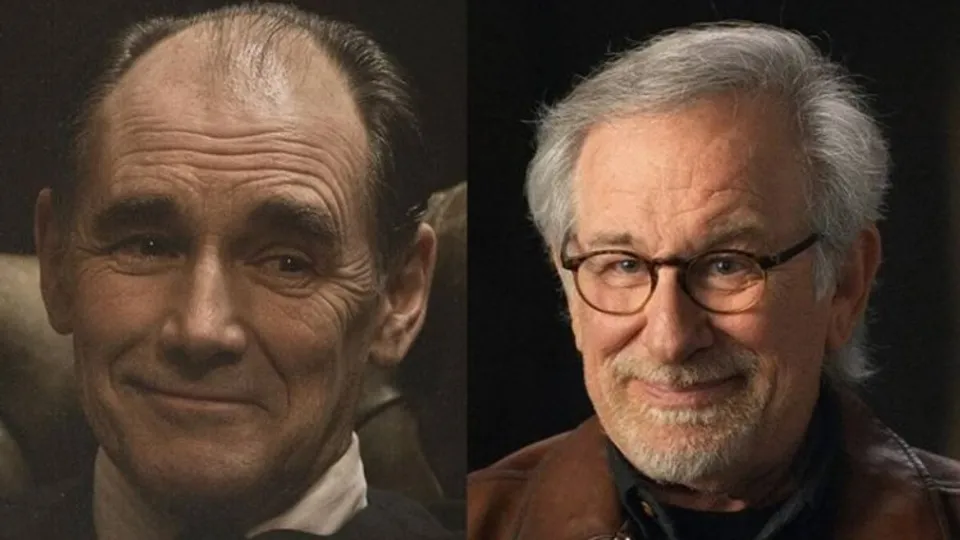 Mark Rylance and Steven Spielberg