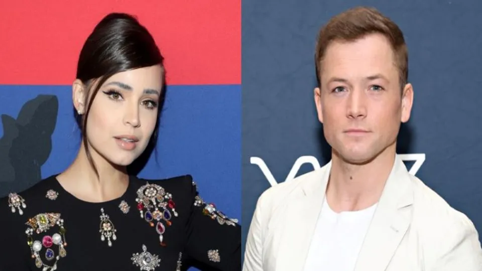Sofia Carso and Taron Egerton