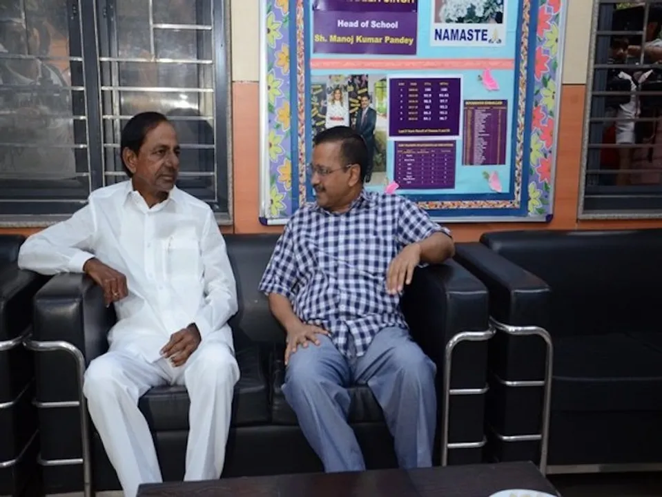 Arvind Kejriwal hosts lunch for Telangana CM KCR; discusses political, federal issues