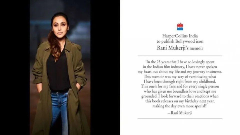 Harper Collins to publish autobiography of Bollywood star, Rani Mukherji