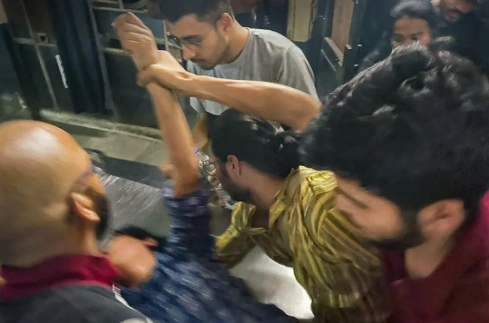 Visual from JNU clash