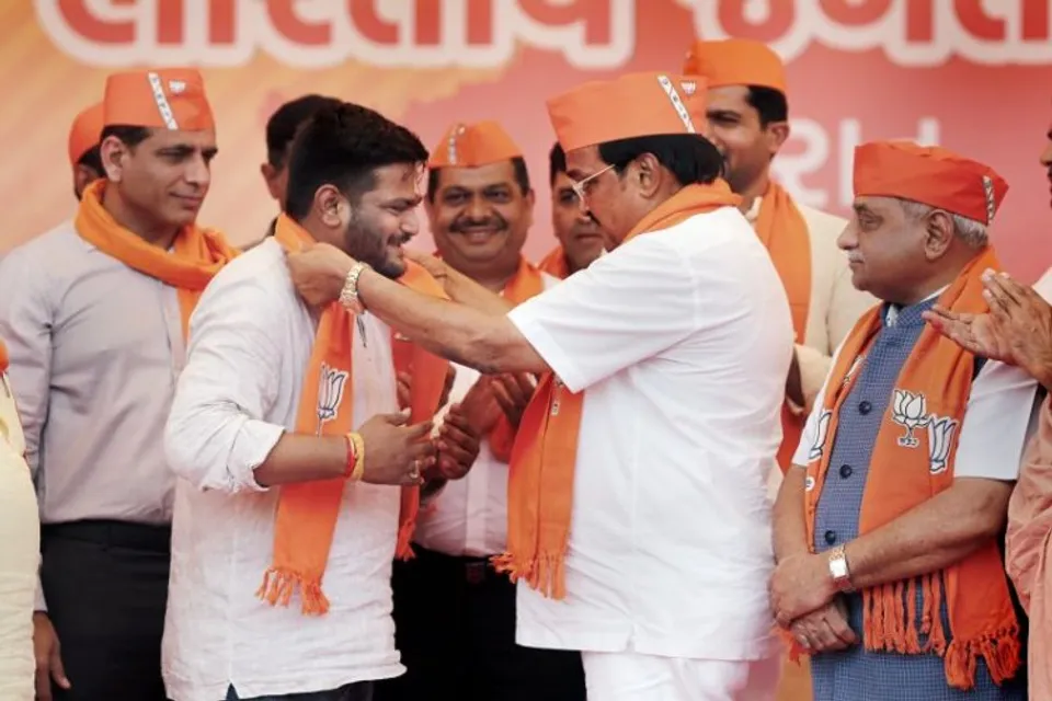Hardik Patel joins BJP