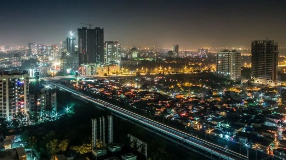 Night view of Delhi