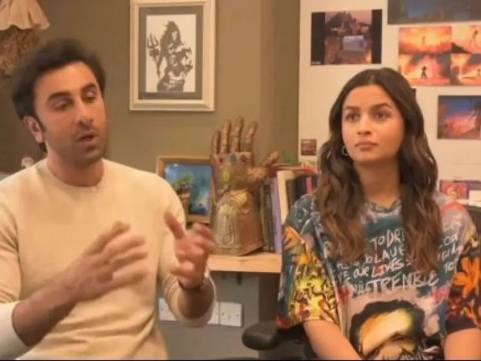 Ranbir Kapoor and Alia Bhatt from the instagram live session