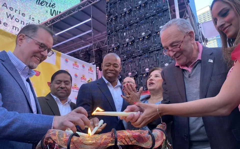 Diwali begins in US from Times Square; VP Harris and former Prez Trump to celebrate on Friday