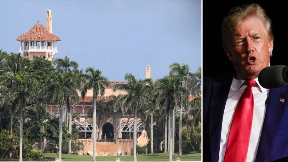 Former US President Donald Trump's Mar-a-Lago estate