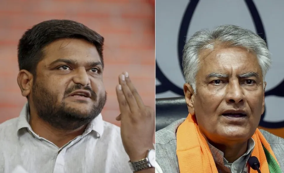 (Left) Hardik Patel and Sunil Jakhar (Right)