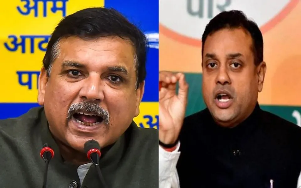 Sanjay Singh (Left); Sambit Patra (Right)