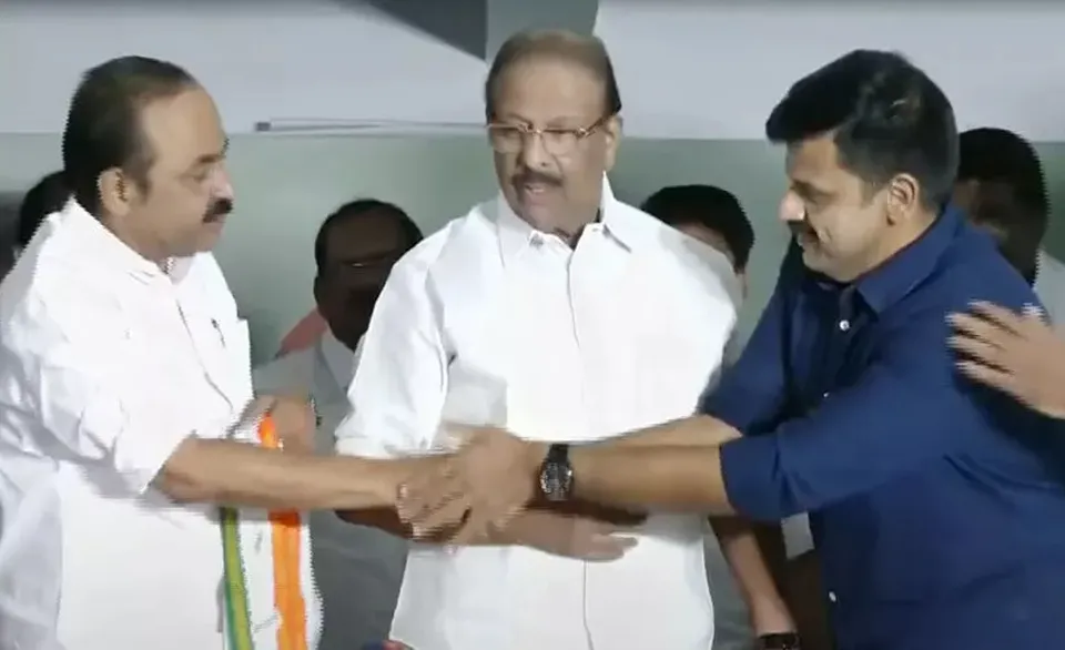 sandeep warrier joined in congress