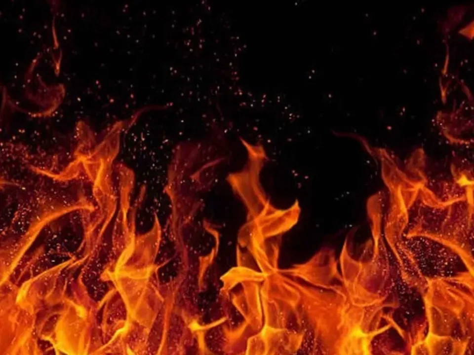 house caught fire