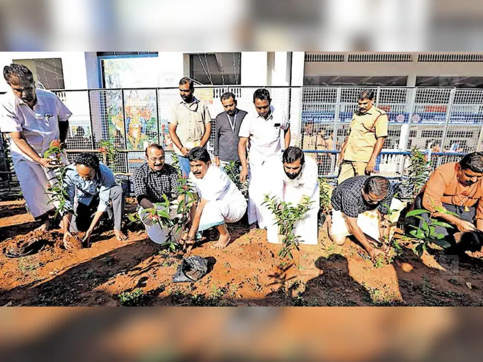 New gardens are being prepared at Sabarimala Sannidhanam