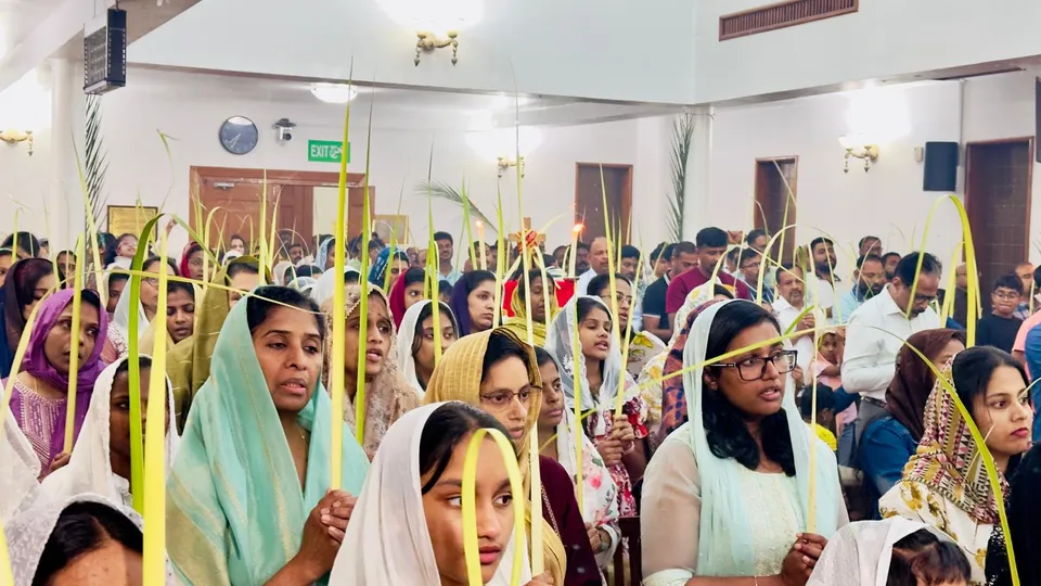 കുവൈറ്റ് സെന്‍റ് മേരീസ് യാക്കോബായ സുറിയാനി പള്ളി ഓശാന പെരുന്നാൾ കൊണ്ടാടി